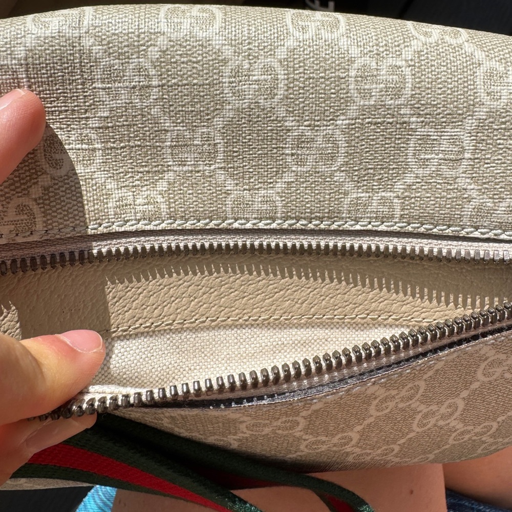 🚫SOLD🚫 Gucci GG Supreme Belt Bag White Oatmeal - Picture 6 of 6